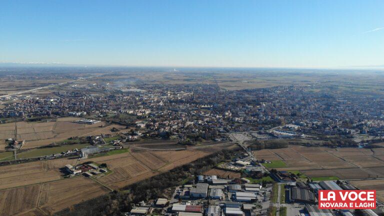 Novara dall alto - foto aerea